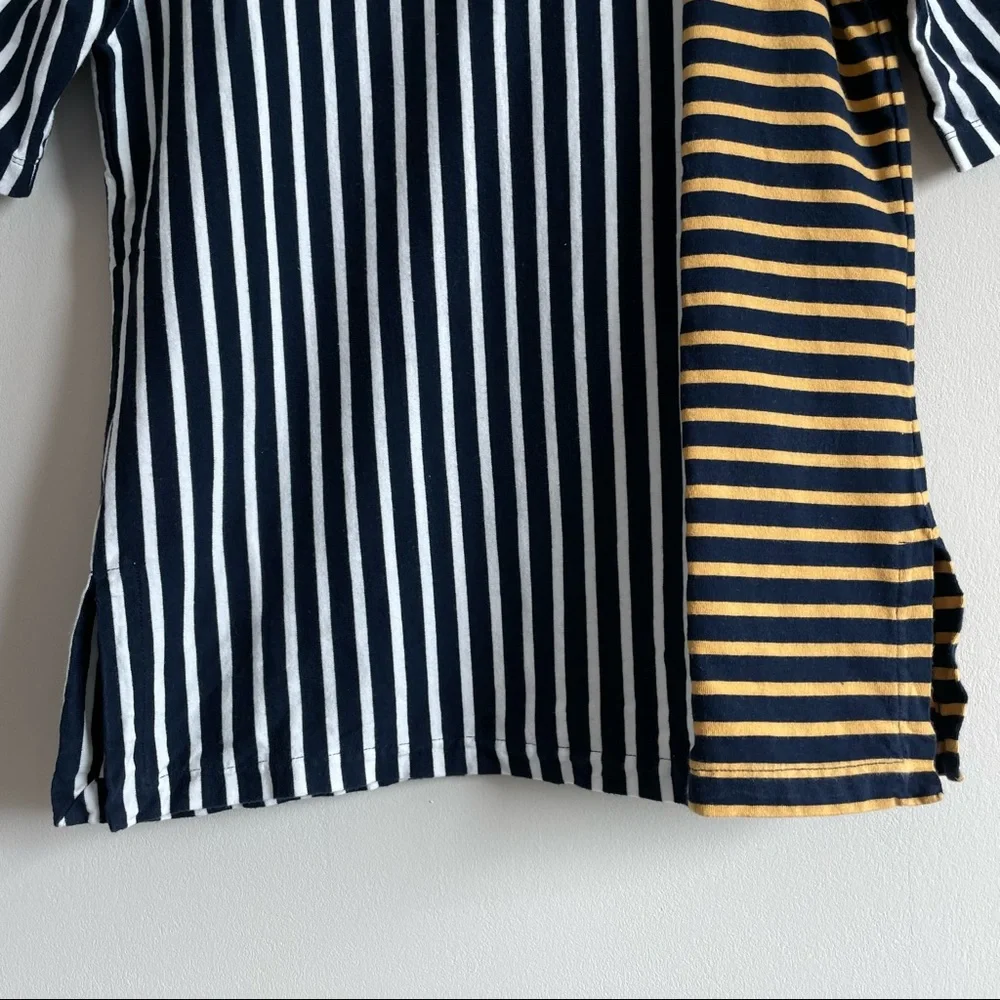 Derek Lam 10 Crosby Striped Color-block Tee